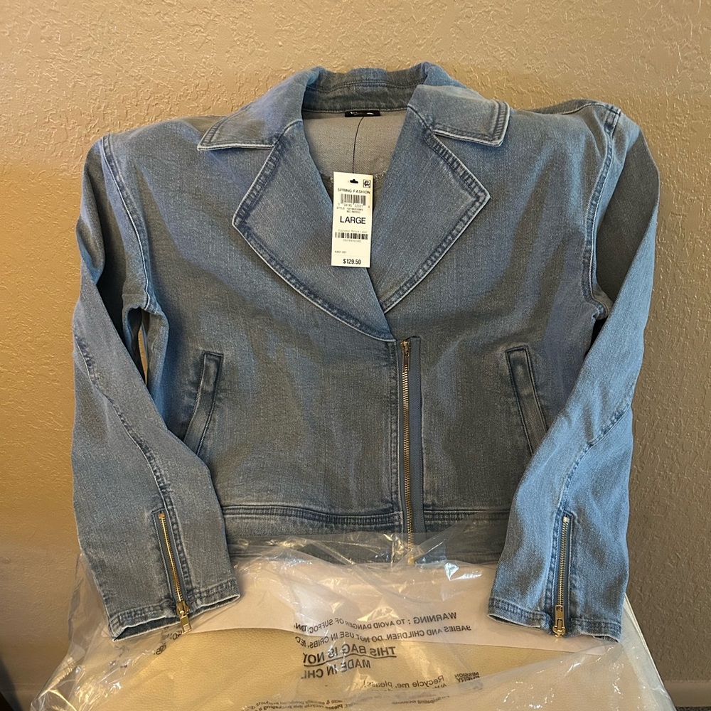 INC Moto Jean jacket